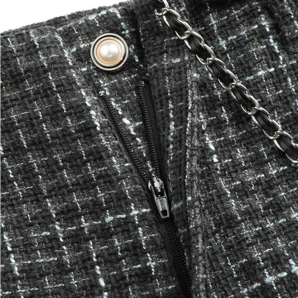 Tweed, Wide-leg Pants - Picture 2 of 5